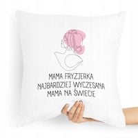 Poduszka Dla Mamy Dzień Mamy Mama Fryzjerka Z Nadrukiem Ze Zdjęciem