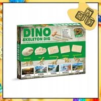 ZESTAW Wykopaliska DINOZAURÓW ARCHEOLOG 5w1 Skamieniałości Szkielet Dino