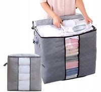 Duży Solidny Pokrowiec Organizer Na Pościel Odzież Torba Koc Xl Szafy