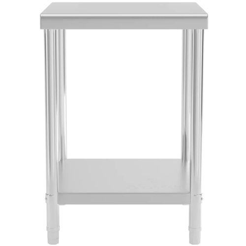 Stół blat roboczy centralny stalowy z półką 60 x 60 cm na Arena.pl