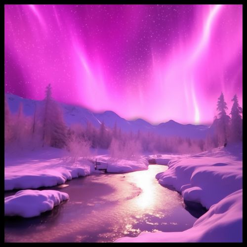 Plakat 80x80cm Aurora Nad Niebiem na Arena.pl
