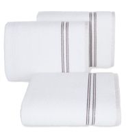 Ręcznik bawełniany frotte z bordiurą FILON01 30X50 biały