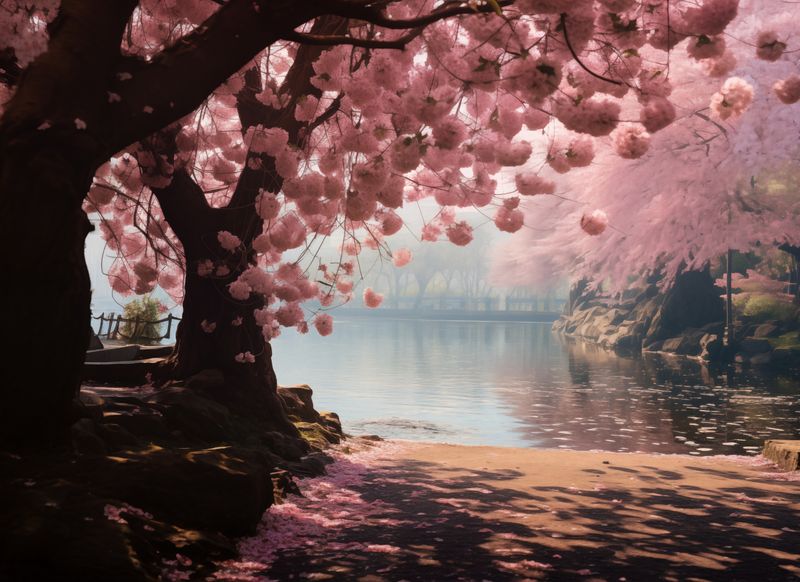 Plakat 55x40cm Spokój Sakury zdjęcie 1