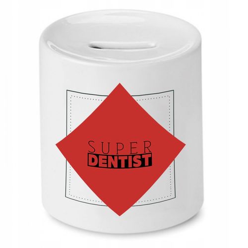 Skarbonka Dla Dentysty Super Dentist Prezent Z Nadrukiem Ze Zdjęciem na Arena.pl