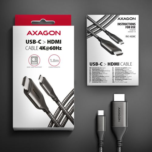 AXAGON | Active converter | USB-C to HDMI | 1.8 m na Arena.pl