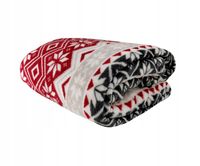 PRZYTULNY KOC ŚWIĄTECZNY PLED NARZUTA CIEPŁY NA PREZENT NOVEL 150x200 wz08