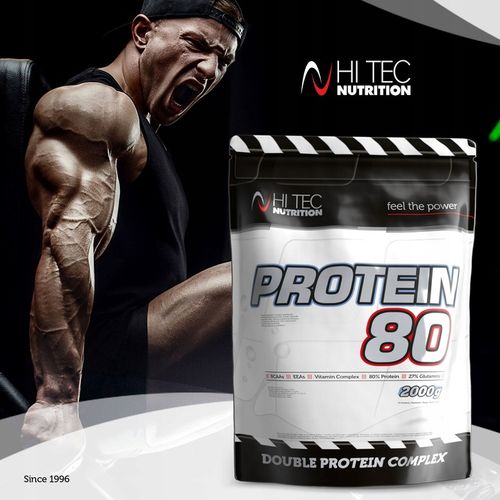 HI TEC Protein 80 2000 g BIAŁKO WHEY WPC + BCAA na Arena.pl