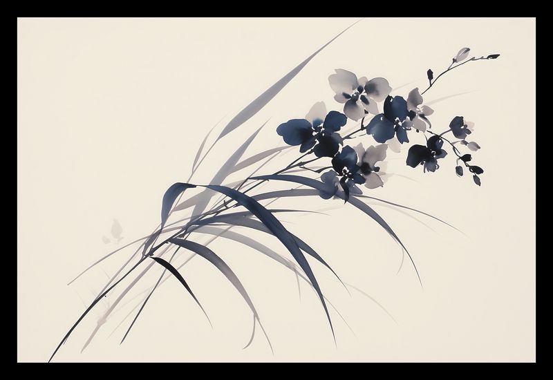 Plakat 30x20cm Orchidea w Sepii zdjęcie 2