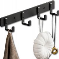 Panel Haczyki Wieszak Mocny Czarny Ścienny Loft Wiszący Na Klucze