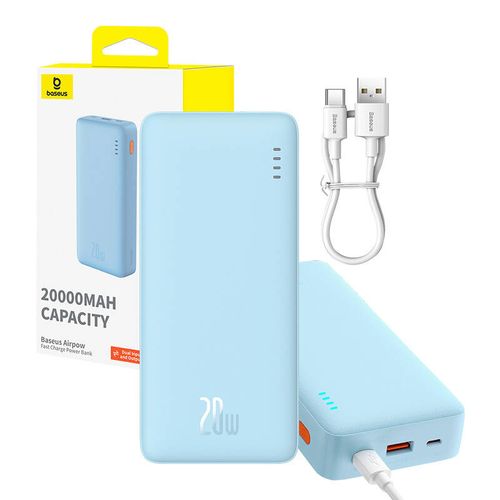 powerbank baseus airpow 20000mah 20w (niebieski) na Arena.pl