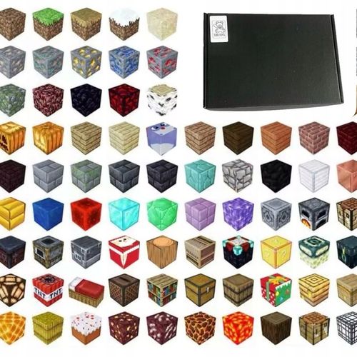 Klocki Magnetyczne Minecraft Sześciany 100 szt. na Arena.pl