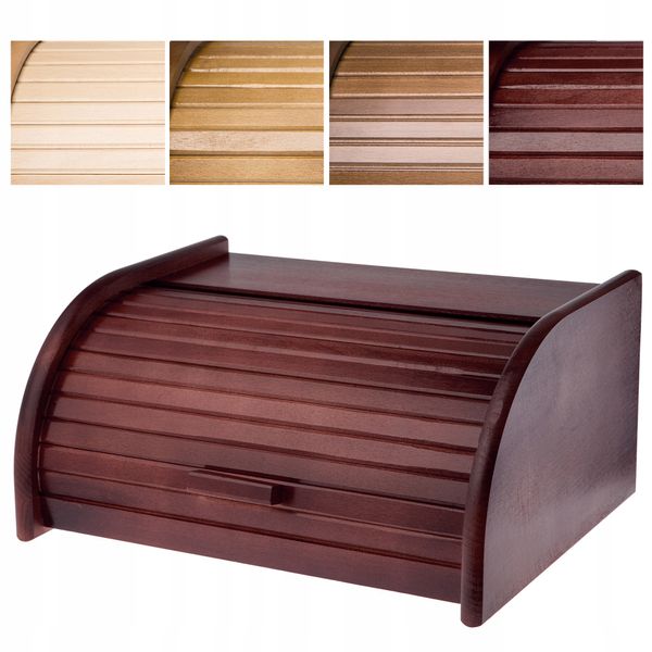 CHLEBAK DREWNIANY NA CHLEB PIECZYWO POJEMNIK DUŻY zdjęcie 8