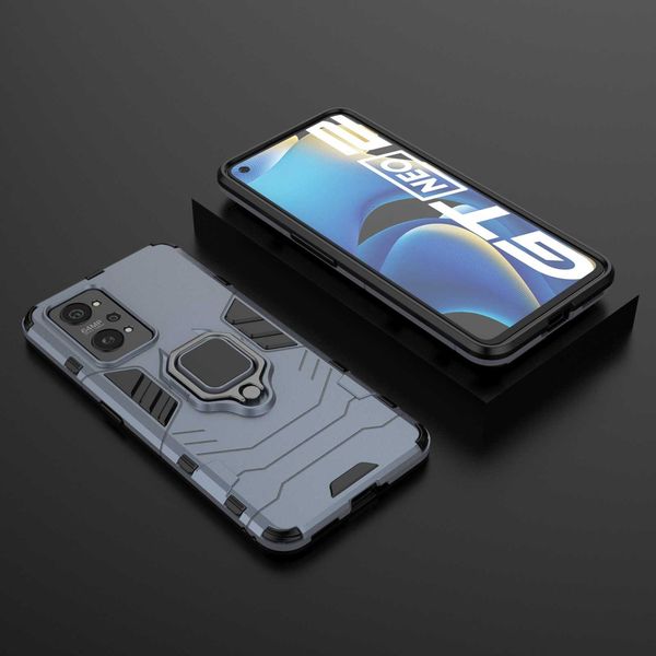 Spacecase X-Ring Realme Gt Neo 2 / 3T Niebieski zdjęcie 2