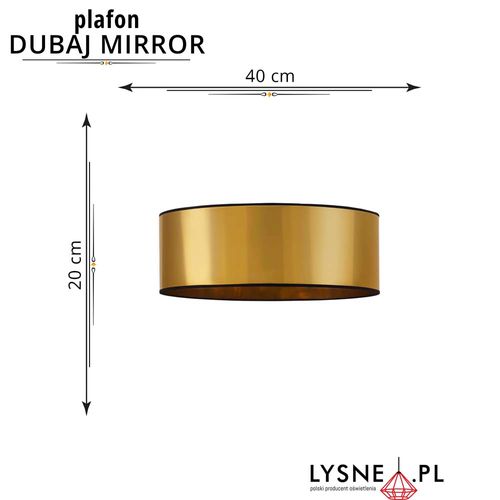 Plafoniera DUBAJ MIRROR fi-40cm na Arena.pl