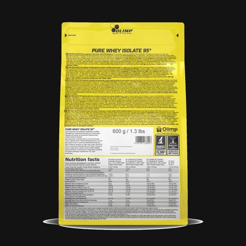 OLIMP PURE WHEY ISOLATE 95 600g ODŻYWKA BIAŁKOWA IZOLAT BIAŁKA WHEY WPC na Arena.pl