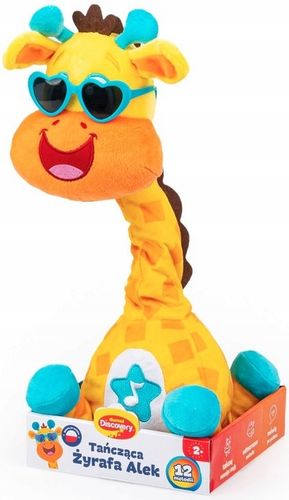 DUMEL TAŃCZĄCA ŻYRAFA ALEK INTERAKTYWNA ZABAWKA kręci szyją świeci MELODIE na Arena.pl