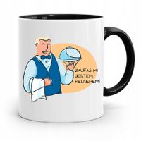 Dla Kelnera Kubek Czarny Zaufaj Mi Jestem Kelnerem Z Nadrukiem Ze Zdjęciem