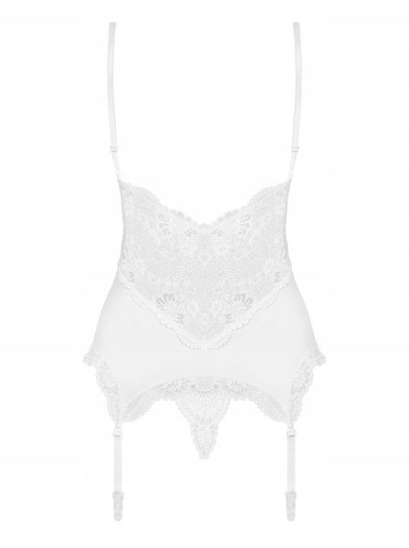 Obsessive gorset i stringi 810-COR Biały, L/XL zdjęcie 15