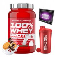 SCITEC 100% WHEY PROTEIN 920 G BIAŁKO + SCITEC SHAKER 700 ml + PRÓBKA