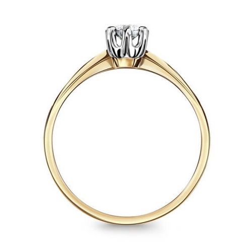 Złoty pierścionek PXD4837 - Diament na Arena.pl