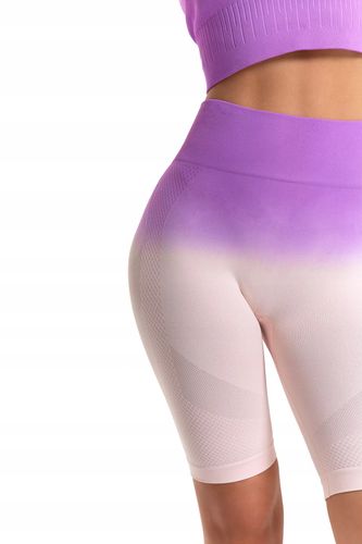 LEGGINSY DAMSKIE Krótkie Kolarki Bezszwowe Push-Up Wysoki Stan MORAJ S na Arena.pl