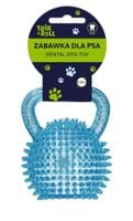 zabawka dla psa pilka z uchwytem kolce nieb 0712