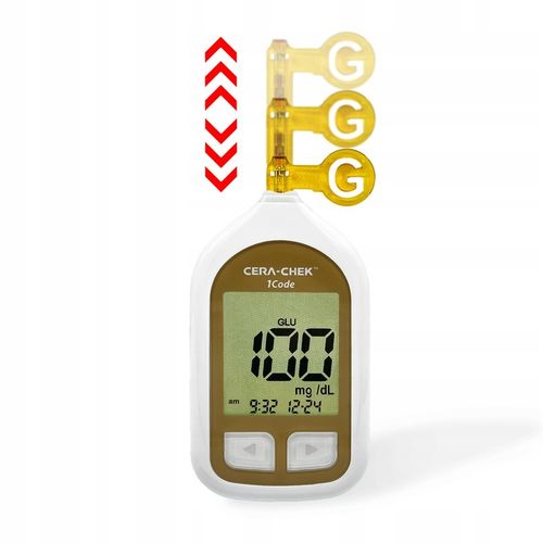 Paski do glukometru Cera-Chek 1code do oznaczania glukozy 50 sztuk na Arena.pl