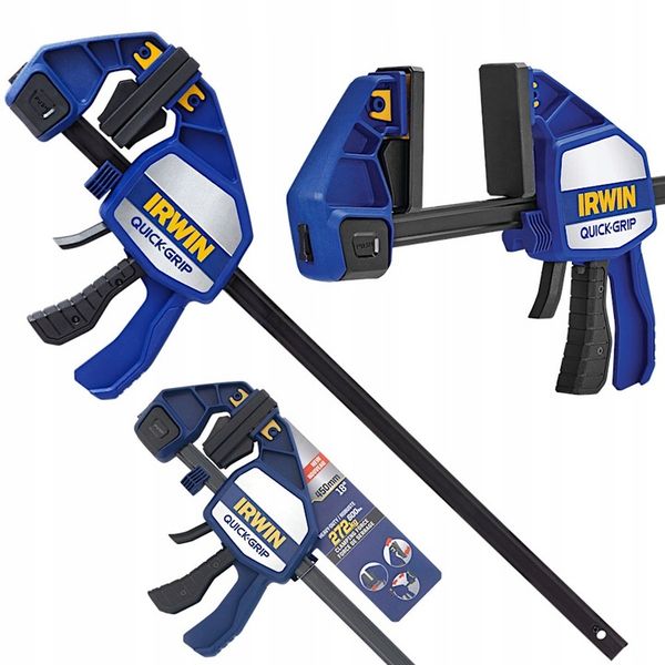 IRWIN Ścisk stolarski jednoręczny 450 mm Quick-Grip zdjęcie 2