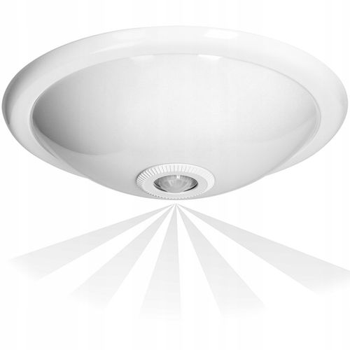 PLAFON LED LAMPA SUFITOWA CZUJNIK RUCHU ZMIERZCHU + 2x ŻARÓWKA E27 LED na Arena.pl