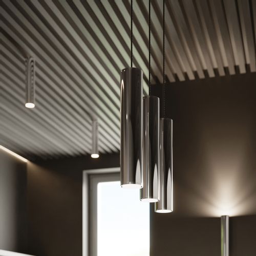 Lampa Wisząca LAGOS 1 chrom na Arena.pl