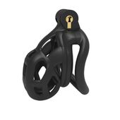 MĘSKI PAS CNOTY KLATKA NA PENISA CZARNA BDSM FEMDOM S