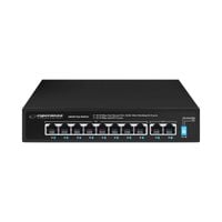 SWITCH PoE 8xPOE 2xUplink RJ45 10/100Mbps 96W EXTEND 300M + DO KAMER