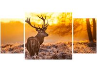 80X40CM JELEŃ TRÓJ OBRAZ