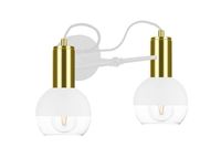 Kinkiet 2xE27 ARNE WHITE/GOLD