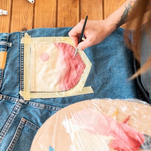 Farby do Ubrań Tkanin Malowania na Tkaninach Zestaw 24 x Barwnik + 2 Pędzle na Arena.pl