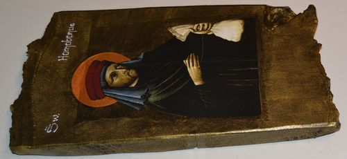 Ikona Święty Homobonus patron kupców biznesmenów przedsiębiorców na Arena.pl