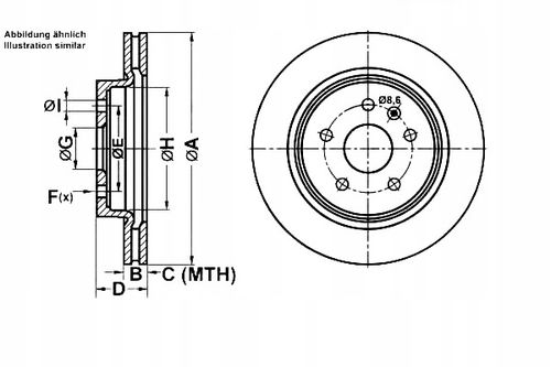 TARCZA HAM TYL 315X23 V POWER DISC ATE na Arena.pl