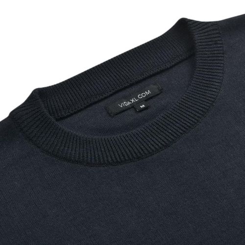 Sweter Męski, Okrągły Dekolt, Navy, Rozmiar L na Arena.pl