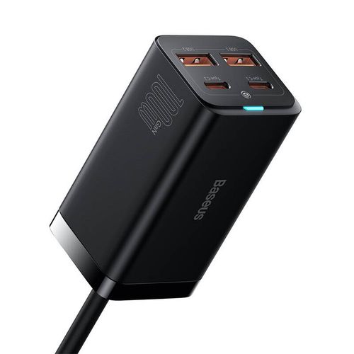ładowarka sieciowa baseus gan3 pro 2xusb-c + 2xusb, 100w (czarna) na Arena.pl