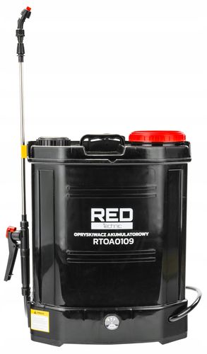OPRYSKIWACZ AKUMULATOROWY ELEKTRY. 20L PLECAKOWY RED TECHNIC 4 DYSZE na Arena.pl
