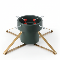 STOJAK NA CHOINKĘ W KOLORZE CZARNO-ZŁOTYM 1,8 L