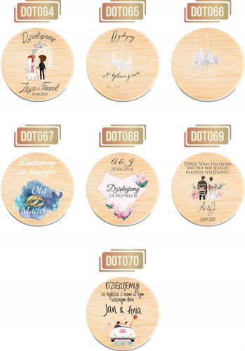 OTWIERACZ DREWNIANY magnes z waszym zdjęciem PODZIĘKOWANIE NA WESELE ŚLUB na Arena.pl