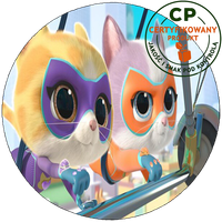 Opłatek na tort - SuperKoty - SuperKitties