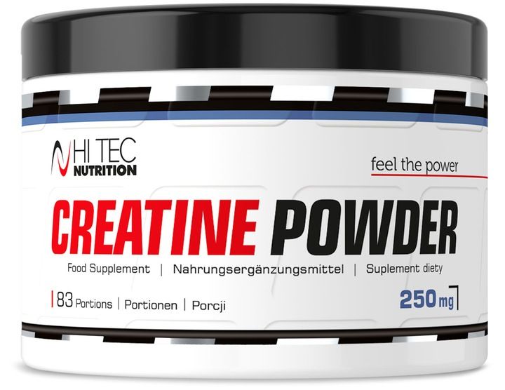HI TEC Creatine Powder- 250g MONOHYDRAT MASA SIŁA zdjęcie 1