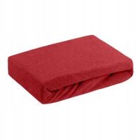 Prześcieradło EUROFIRANY Design 91 Frotte 220 x 200 cm Czerwony