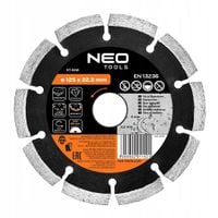 Tarcza diamentowa do betonu na szlifierkę 125mm x 22.2 mm segmentowa NEO