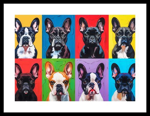 Plakat 35x25cm Buldogi Francuskie na Arena.pl