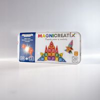 MINI Klocki Magnetyczne MAGNICREATIX Mini Tiles – 28 el. + 2 GRATIS!