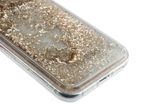 GUESS LIQUID GLITTER - iPhone XR - GOLD na Arena.pl