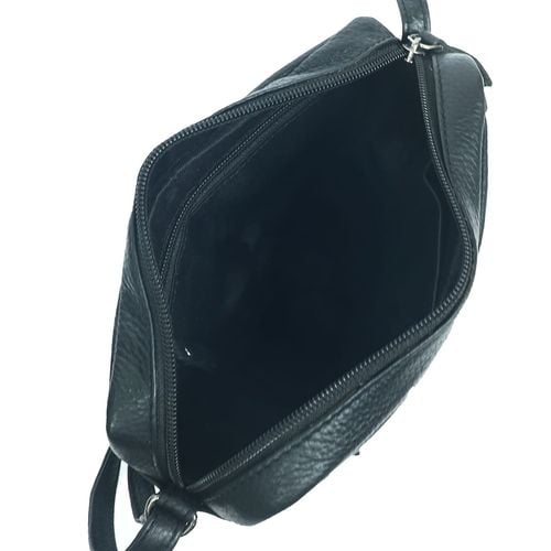 mała torebka ze skóry bellugio czarna na Arena.pl